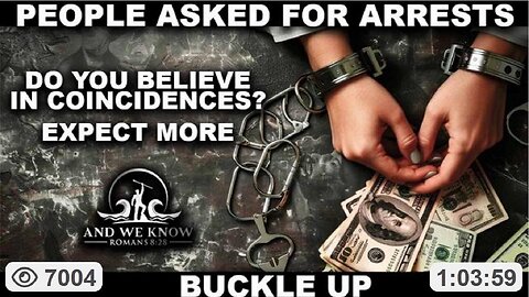 Buckle up, People asked for arrests, Expect more, Corruption exposed at all levels, Healthy ~ by And We Know 1/8/26