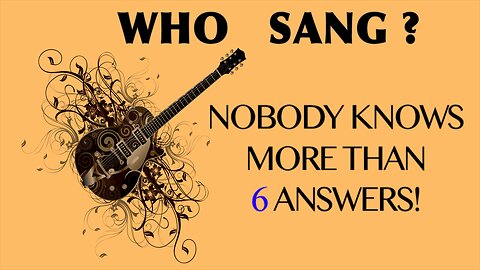 Who Sang These Songs?