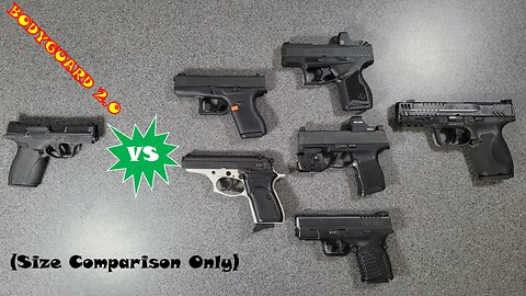 S&W Bodyguard 2 0 Size Comparison