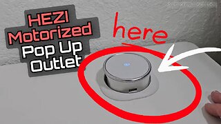 Motorized Pop Up Outlet (HEZI) - 4AC 4USB 15W Wireless Charger Desktop Power Grommet Installation