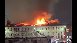 Strong fire in a military hospital in Russia’s Tula city where soldiers were being treated