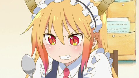 Miss Kobayashi's Dragon Maid - Tohru trying to learn magic