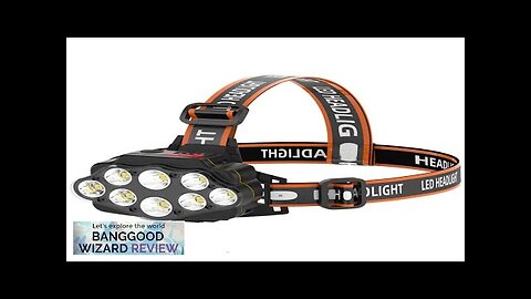 BIKIGHT 4-Modes 8*XPG LED Headlamp USB Rechargeable Long Shoot Camping Head Light Review