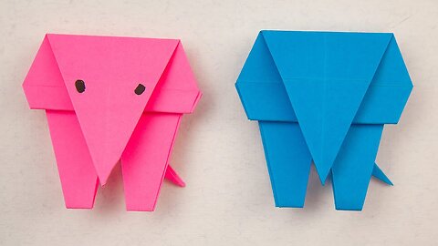 ОРИГАМИ СЛОН ИЗ БУМАГИ | ORIGAMI ELEPHANT