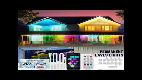 Permanent Eaves LED Smart Outdoor RGBIC Led Lights for House with Remote Review