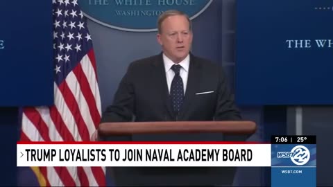 Sean Spicer is appointed to the Naval Academy Board 🗽