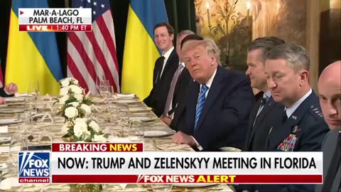 🚨 BREAKING: President Trump roasts the Fake News media at Mar-a-Lago during the Zelensky meeting,
