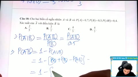 [TIẾT 1]: CÔNG THỨC TÍNH XÁC SUẤT CÓ ĐIỀU KIỆN