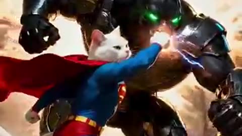The Black Panther faces Supercat 🙀See what happened to him
