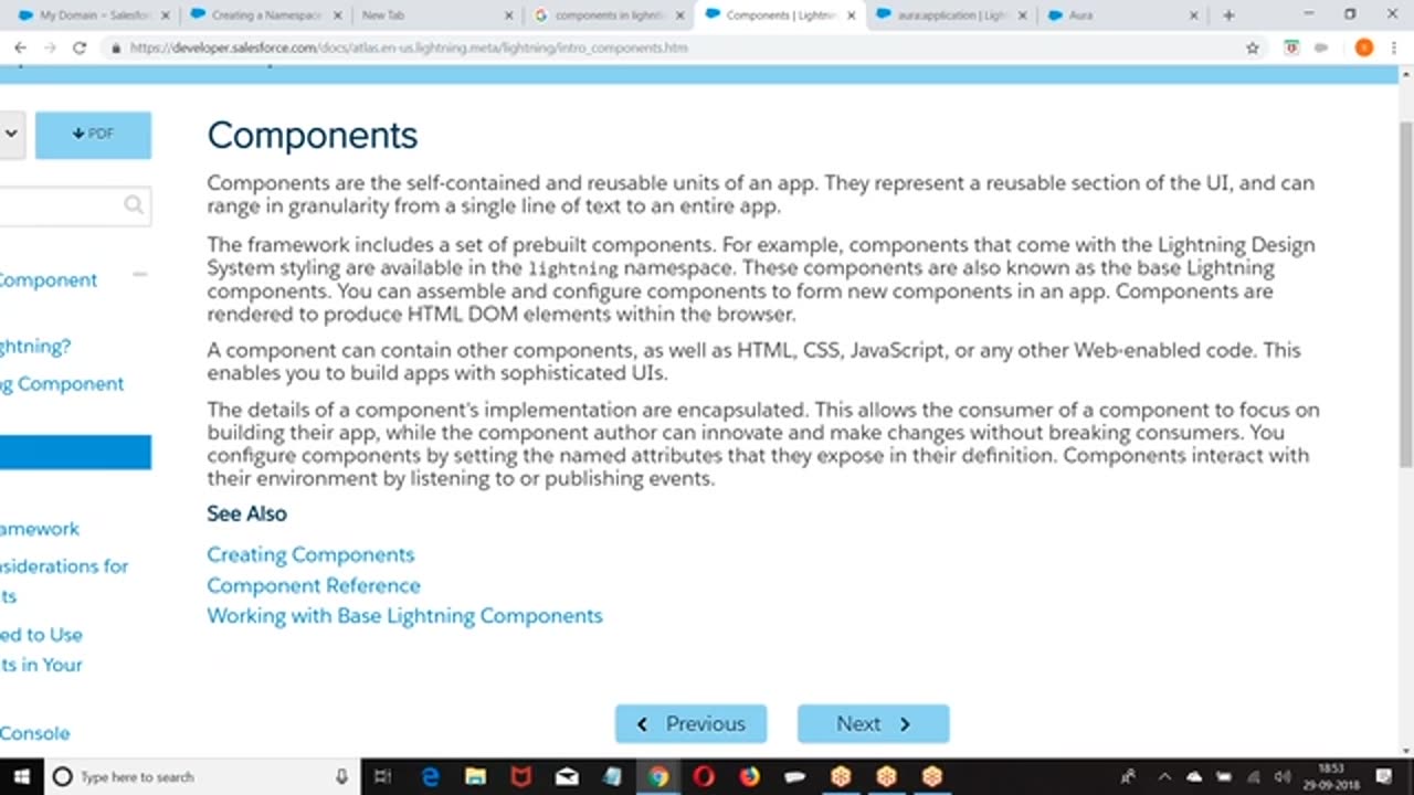 Salesforce Aura Components Video-Session-2 Application and Component