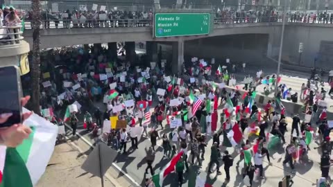 Anti-Deportation Protesters Block 101 Freeway in LA, Sparking Gridlock and Police Clash