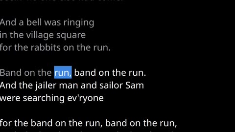Band on the run - Paul Mc Cartney2