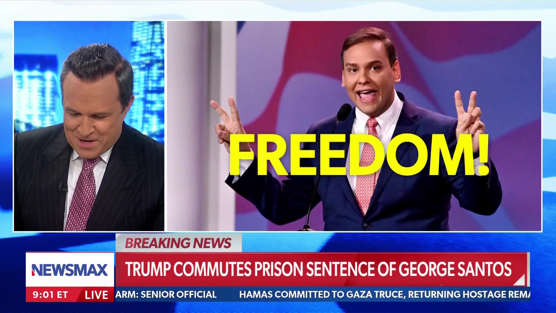 🚩 Hes out of prison George Santos sentence commute | Greg Kelly