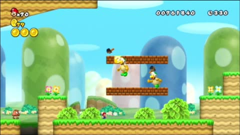 Close Shave as Mini Mario… Old Let's Play New Super Mario Bros. Wii (Wii) - World 2 - #03 w/The Boys