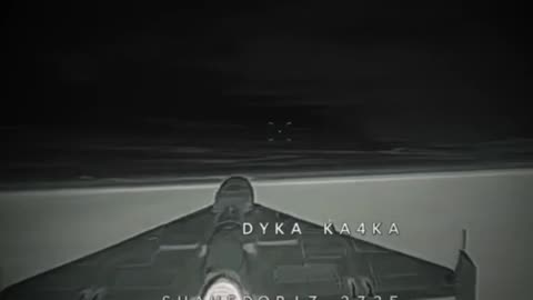 The first video of the interception of a Geran-3 jet UAV by a Ukrainian Sting interceptor drone