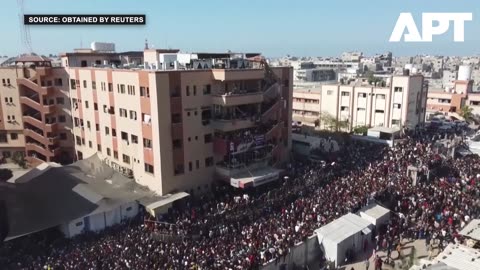 🚨 Palestinian Prisoners Welcomed in Gaza – Drone Footage Captures Emotional Homecoming