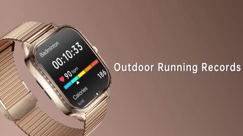 Fashion Women Waterproof Smart Watch Heart Rate Monitor Bluetooth Call