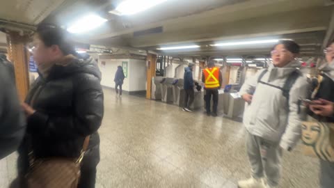 entering the belly of the beast. NYC Subway system