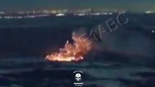 Absolutely Incredible Detonation of a Russian TOS-1 Heavy MRLS On Way to Frontlines