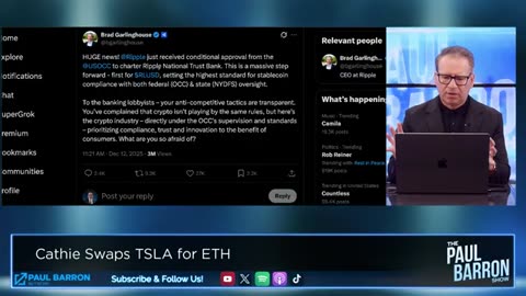 Cathie Wood Swaps Tesla For Ethereum🚨Crypto Market Update