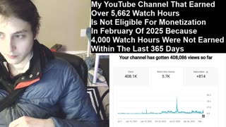 Outtake #429 Of Why My YouTube Channel That Earned 5,662+ Watch Hours Is Ineligible For Monetization