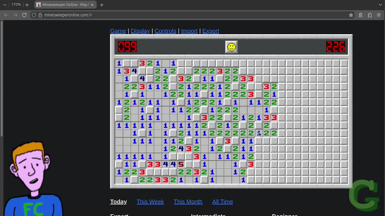 Minesweeper Expert Mode NO FLAGS
