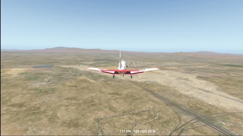 Ur Texan T-6A - Xplaned from Cali to Vegas in Xplane 11 under Ubuntu 24 LTS