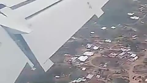 Passenger View of Crash Landing at Kolwezi, Congo,