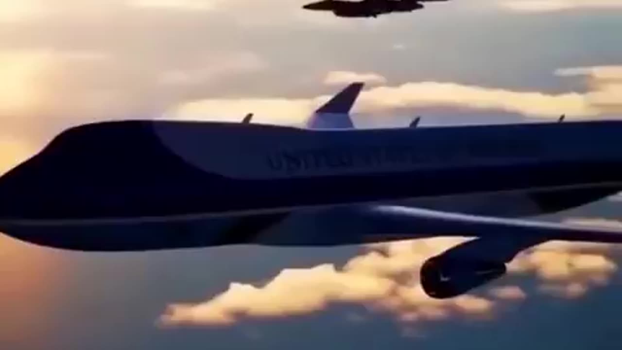 Trump got an escort today on his way to Washington