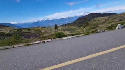 Thomas Peddles up Volcano Osorno