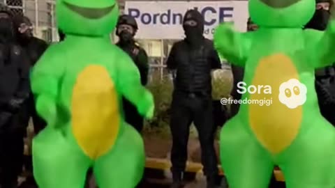 Portland frogs have a message