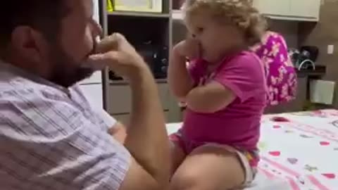 Serious discussion between father and daughter | funny video | crazy clips