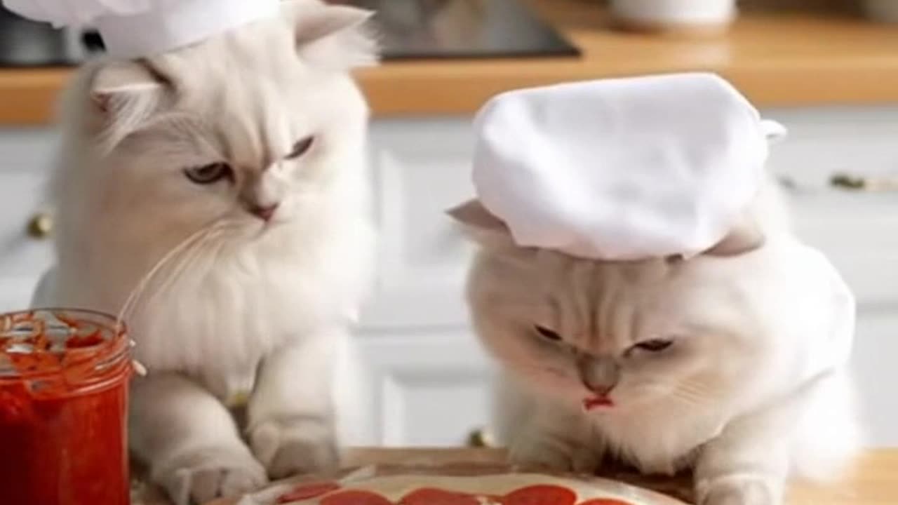 White chef cat EP6