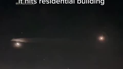 Downed Russian Drone Hit a Residential Building in Kiev