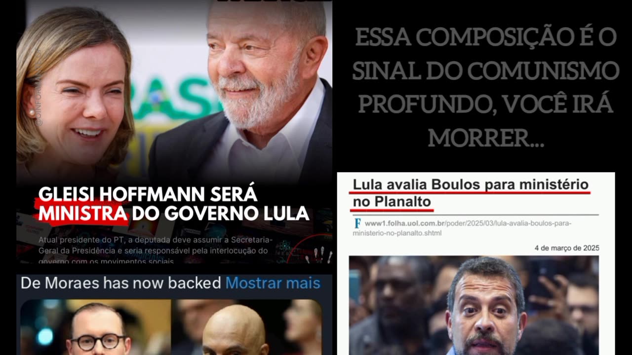 O COMUNISMO ESTAR SE MOLDANDO PARA NÃO MAIS SAIR DO PODER,ELES ESTÃO ENCURRALADOS E IRÃO IMPLANTAR O COMUNISMO.