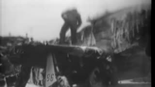 Marines fight fire on P-51; adva... - Marines fight fire on P-51; advance on Iwo Jima - 428-npc-8866