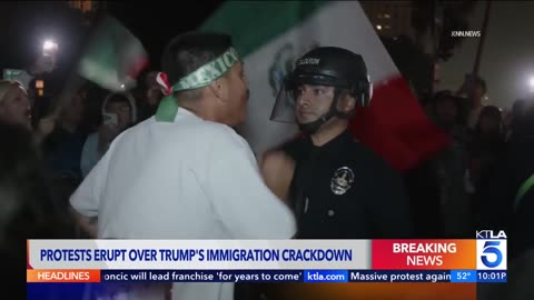 Protests erupt over Trump's immigration crackdown