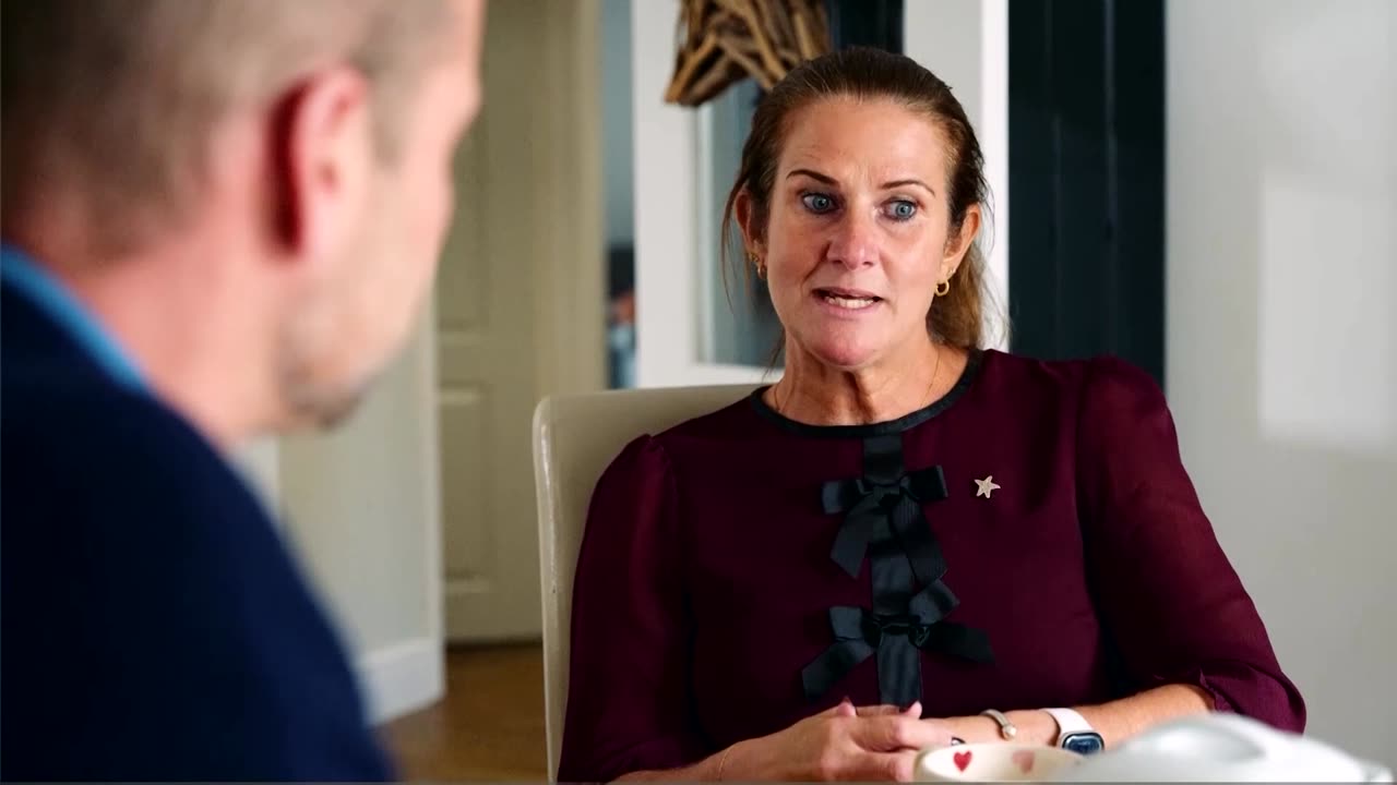 Prince William cries with widow during suicide awareness visit