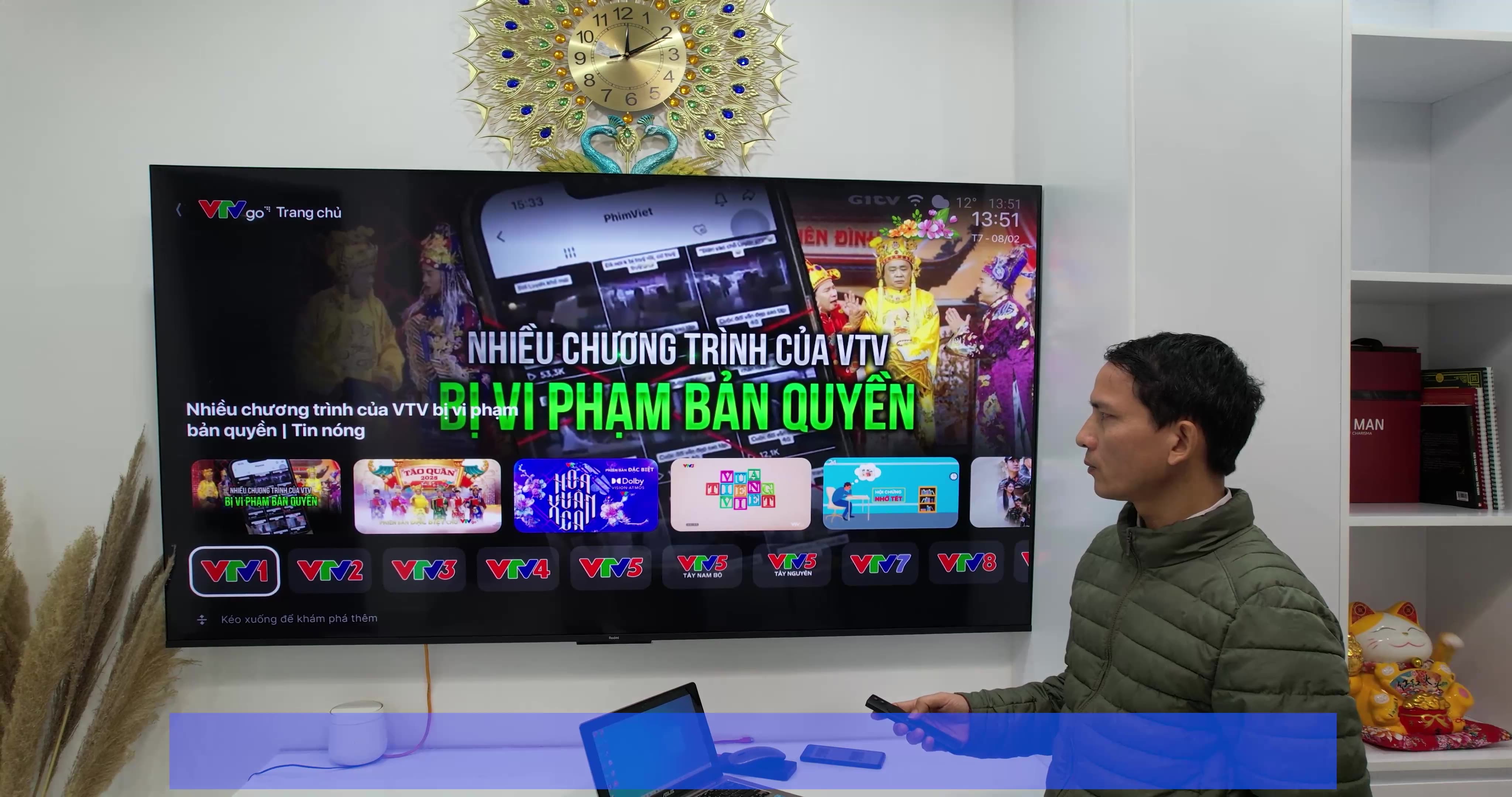 Cài HĐH Android mới nhất cho tivi xiaomi L75MA-RA tại GOLDEN APARTMENT HOTEL