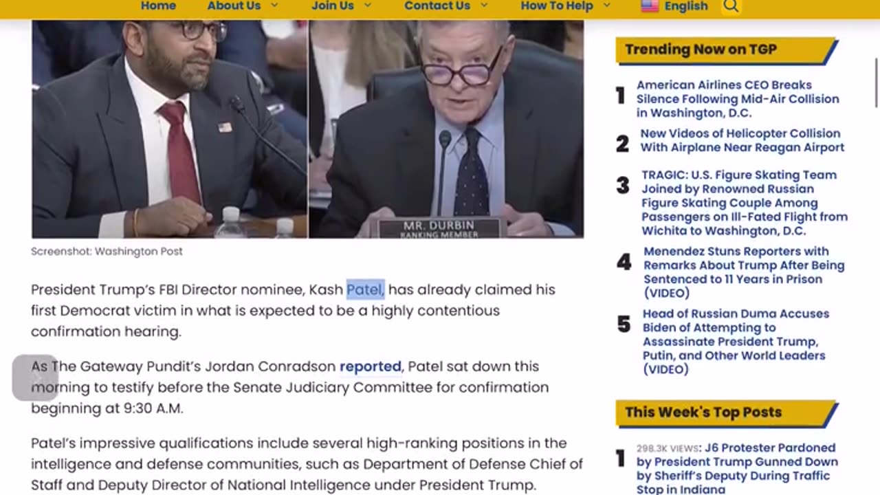 Kash Patel Destroys Dirty Democrat Senator Dick Durbin When He Brings up the J6 Pardons