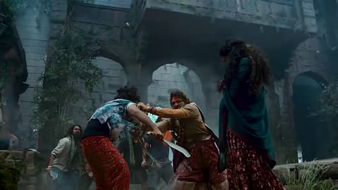 Action scene from an Indian movie (its fire)
