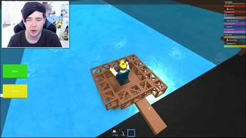 dantdm plays roblox raft