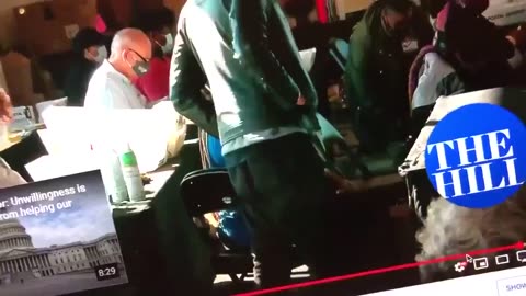 2020 Election Steal in your face- Shay Moss hiding a flash drive - not allowed on the premises