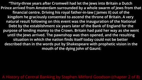 A History of Central Banking and the Enslavement of Mankind - By Stephen Mitford Goodson