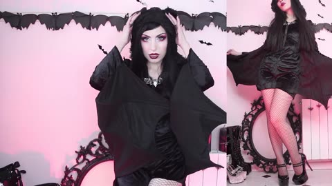 🦇 HALLOWEEN COSTUME HAUL 🦇 Trying on Vampire + Romantic Goth outfits from MODAKAWA