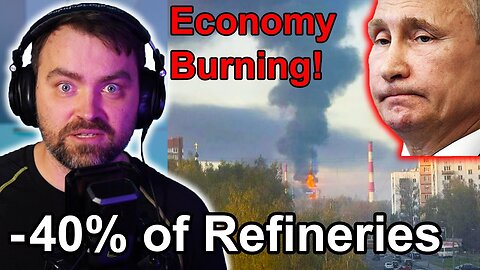 Update from Ukraine | Kaboom Day in Ruzzia | 40% of Refineries Lost | Fuel Crisis destroys Economy