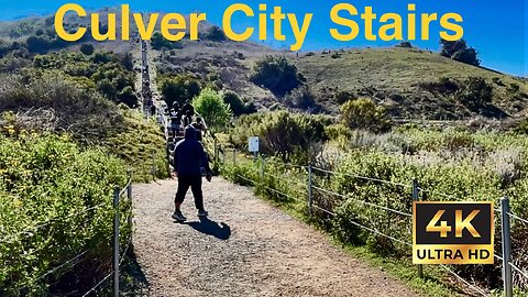 Walking virtual tour at the Baldwin Hills Scenic Overlook in 4K.