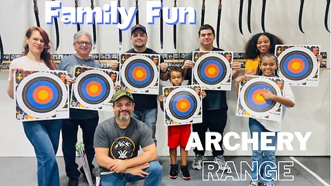 Family Fun First Time at Archery Range!