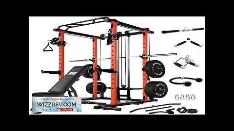 RitFit Multi-Function Squat Rack Power Cage PPC03 with Cable Crossover System 1000LBS Review