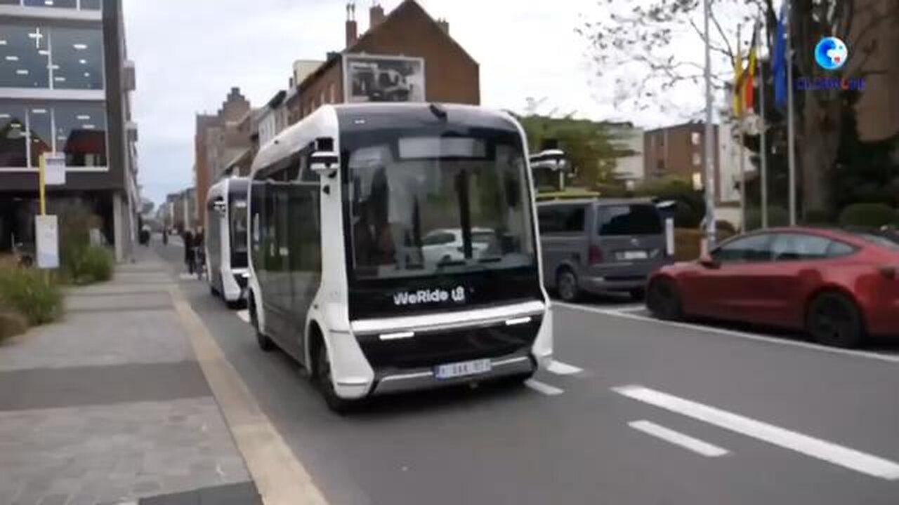 Belgium just started testing autonomous minibuses. For now, theres still a human supervisor..